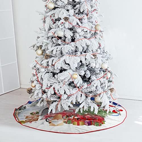 חג המולד של חג המולד שלג חג המולד חצאית עץ, מחצלת עץ עץ חג המולד של 30 x 30, מחצלת בסיס עץ שלג
