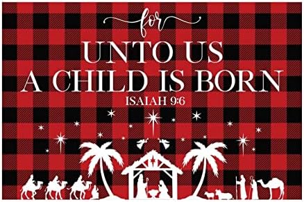 עבור אלינו ילד נולד ישעיהו 9:6 משרד בית קישוטי קיר קיר פתיתי שלג באפלו משובץ נשלף בית מדבקות עבור במעונות