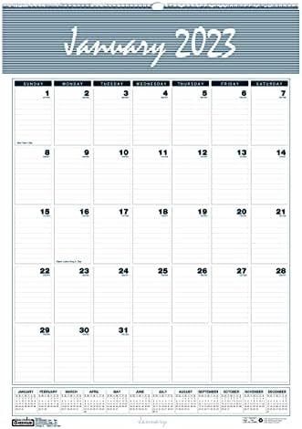 בית דוליטל בר הארבור לוח קיר חודשי ממוחזר, 12 על 17, סדינים לבנים / כחולים / אפורים, 12 חודשים : 2023