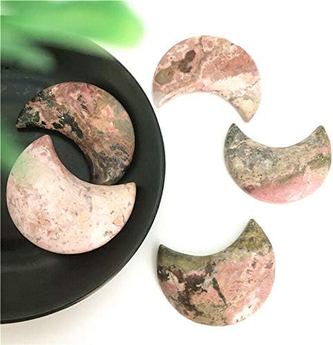 Shitou2231 טבעי רודוניט אבן מלוטשת בצורת דגימה בצורת קישוט תכשיטים להכנת אבנים טבעיות ומינרלים אבני ריפוי
