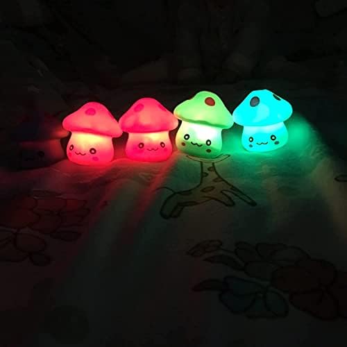 OTHMRO חמוד צב צב אורות לילה מנורה LED 7 צבע D80 × H60 PVC סוללה מופעלת מתאימה לחדר שינה, תצוגה ביתית, מתנות