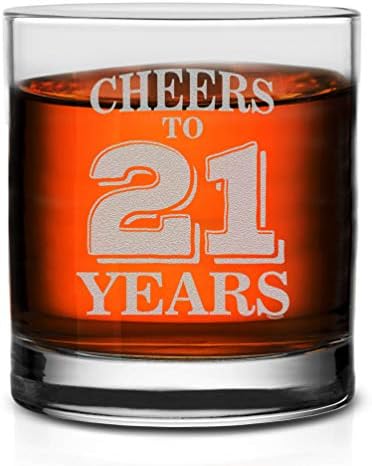 וראקו לחיים כדי 21 שנים עשרים ראשון יום הולדת מתנות ויסקי זכוכית מצחיק עבור מישהו שאוהב שתיית