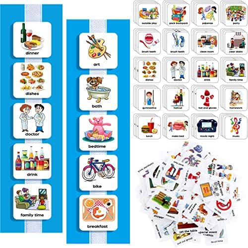 133 חתיכות חזותי לוח זמנים כרטיסי לילדים שגרת היומיום כרטיסי בית המטלה תרשים אוטיזם למידה חומרים קיר ילדים מתכנן