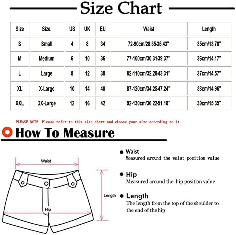 Qiguandz 4 ביולי מכנסיים קצרים של צבע אופנה חמוד לנשים לנקוט בקיץ המותניים הגבוהים מכנסיים קצרים עם כיסים