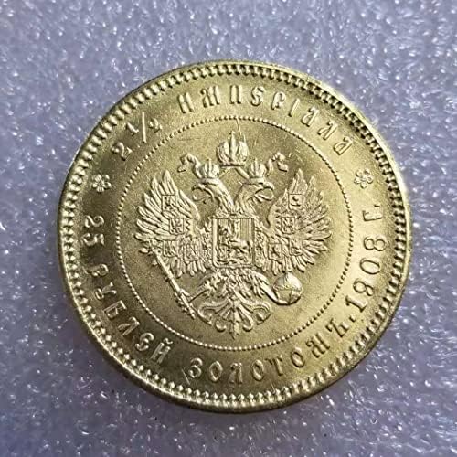 1908 ברונזה מדליית חוץ הנצחה מטבע ג ' י כסף דולר סיטונאי1378