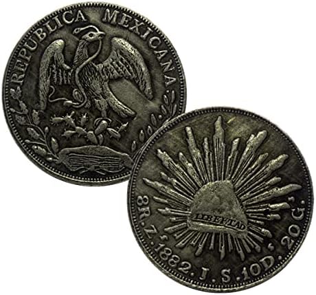 1882 אמריקאי כסף דולר מקסיקני נשר אוקיינוס כסף מטבע כסף עגול אוקיינוס דרקון אוקיינוס כסף מטבע עתיק