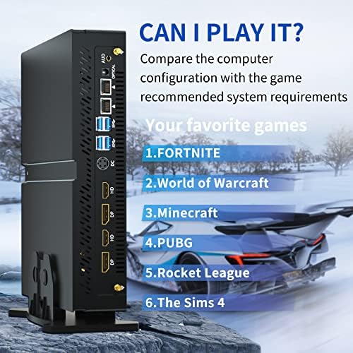 MSECORE MINI GAMING PC, מחשב שולחני עם I9-12900F 16 ליבות עד 5.1 ג'יגה הרץ, כרטיס גרפי RTX3060 12G, 64 גרם RAM
