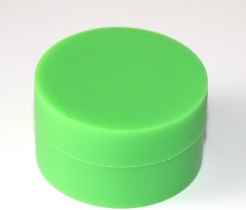 טיטנוול 10 מיכל סיליקון לאחסון צנצנות טפלון מט בחוץ & מגבר; עגול מבריק בתוך כלי גילוף בצבע ירוק