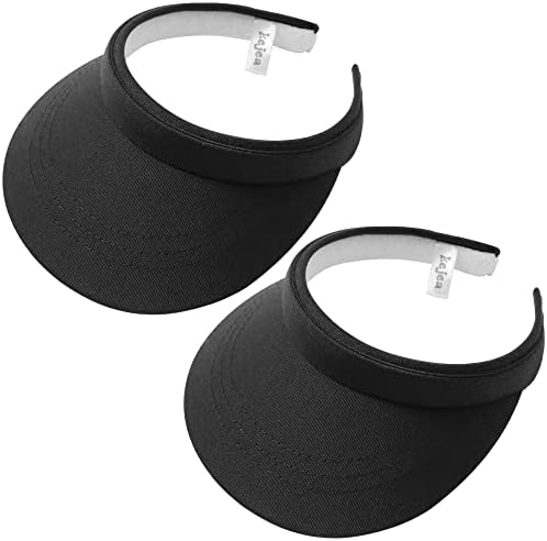 2 חבילה מגן נשים גברים שמש כובע קליפ על מצחיות מתכוונן ספורט רחב שולי כובע