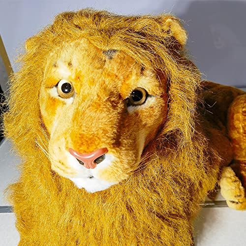 חיה ממולאת אריה אוויר ， צעצוע כרית קטיפה ענקית ענקית ענקית, אריה ענק חמוד אריה ממולא אריה אריה