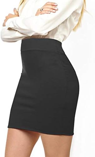חצאית עיפרון באורך הברך של נשים המותניים אלסטי למתוח את הגוף עבור המשרד