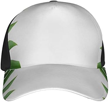 צבעי מים ירוק עלים מודפס בייסבול כובע, מתכוונן אבא כובע, מתאים לכל מזג האוויר ריצה ופעילויות חוצות