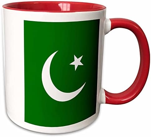 3 דגל רוז של פקיסטן ספל, 11 עוז, שחור