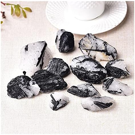 ZYM116 1 PC טבעי שחור שחור טורמלין קריסטל אבן טבעית קוורץ גבישים גולמיים דגימת מינרלים רוק אנרגיה ריפוי