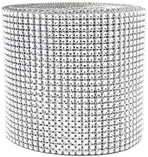 גליל יהלום ניתן להבחין ביהלום עטיפת רשת אקריליק גליל ריינסטון 4.75 x 10 מטר