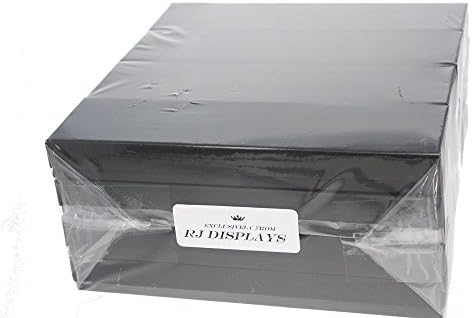 10 קופסאות כותנה בצבע שחור מט צמיד תכשיטים, שעונים, שרשרת ומתנה של קרסול מציגים 8 x 2 מאת RJ תצוגות