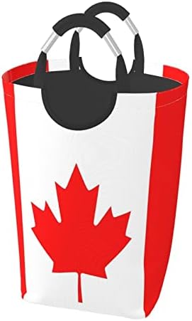 קנדה דגל מתקפל סל כביסה מתקפל סלי כביסה עם ידיות גדול שק כביסה בגדים מלוכלכים סל כביסה ארגונית סל