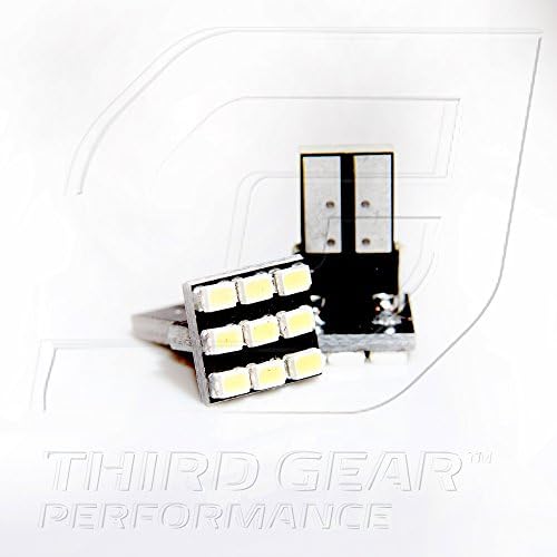 TGP T10 לבן 9 LED SMD לוחית רישוי נורות נורות נורות 2010-2013 תואם לשברולט טרברס