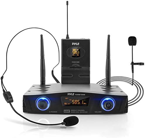 נייד 1 ערוץ שולחן העבודה דיגיטלי מיקרופון מקלט סט עם חגורת-חבילה משדר, מקלט, אוזניות ומיקרופונים, , עבור