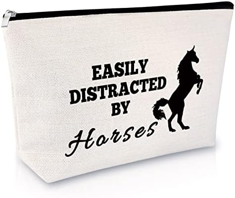 מתנת חובב סוסים לנשים סוסים תיק איפור מתנה סוס מתנה לבנות נוער מתנת יום הולדת למאהב סוסים תיק קוסמטי