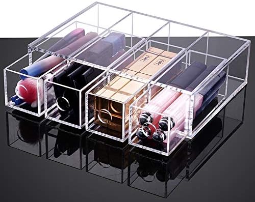 Anncus Clear Makeup Experizer Box Acrylic Makerrrת מגירת תכשיטים קופסת אחסון תיבת משקפי שמש מארגן קופסת