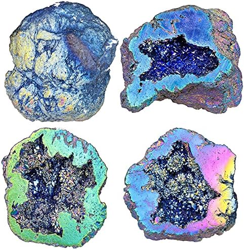 חבילה של Mookaitedecor - 2 פריטים: אמתיסט קריסטל כדור אורגון פירמידה ואנג'ל אורה קוורץ גאוד אבן