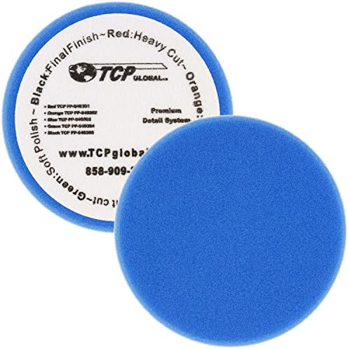 TCP גלובלי 6.5 כרית ליטוש קצף אחיזה של אור כחול טירון ו 6 קצה גמיש קצה גמיש וו וו לולאה גיבוי