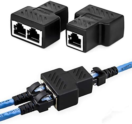 מפצל אינטרנט של Famkit, מפצל RJ45 כ- Ethernet Splitter לחיבור שני מכשירים גישה לרשת המקבילה למפצל Cat6 או Cat5