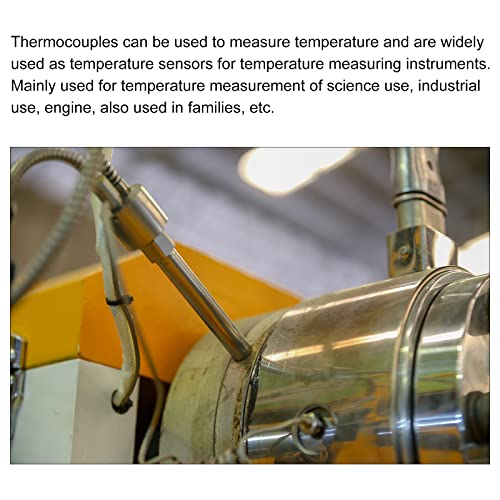 Meccanixity K חיישן טמפרטורה מסוג M8 טמפרטורת בורג בדיקות צמד תרמי 16ft -50 עד 200 מעלות צלזיוס