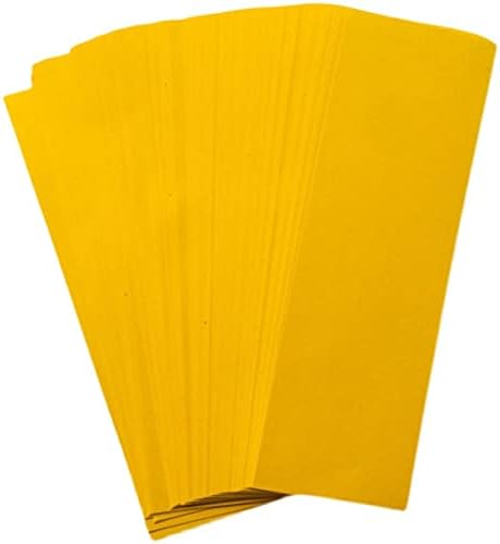 Welliestr 100 יחידות אספקה ​​טאואיסטית, נייר צהוב טוב, נייר צהוב ריק, נייר פו ריק, ריק מזל טוב נייר סמל צהוב