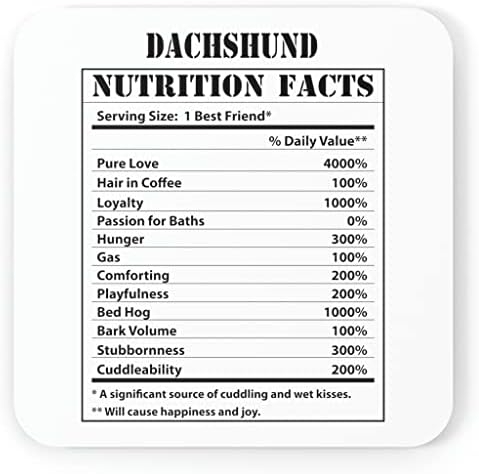 עובדות תזונתיות מצחיקות של DACHSHUN