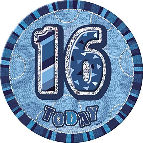 מסיבה ייחודית 55271 - 6 גליץ כחול ענק יום הולדת 16 יום הולדת