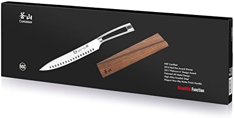 סדרת קנגשאן טנ1 1021844 שוודית 14 ג28 נ פלדה מזויפת סכין גילוף בגודל 9 אינץ ' וסט נדן עץ