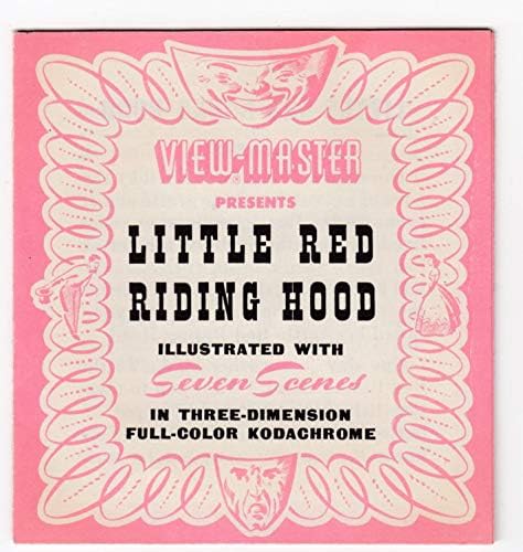 View-Master Vintage שנות ה -40 של המאה העשרים, כיפה רכיבה אדומה קטנה עם חוברת מקורית ft-1
