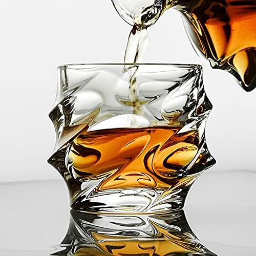 כוסות ויסקי ג ' ירוט סט של 8-11 אונקיות קריסטל כוס סלעים מיושנת עבור ויסקי, בורבון, משקאות קוקטייל