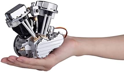 HMANE V-TYPE דו-צילינדרים עם ארבעה פעימות ארבע פעימות דגם מנוע אופנוע בנזין למבוגרים, מודל מנוע בעירה פנימי