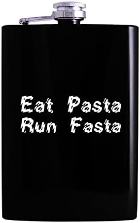 לאכול פסטה לרוץ פאסטה-8 עוז היפ אלכוהול שתיית בקבוק, שחור