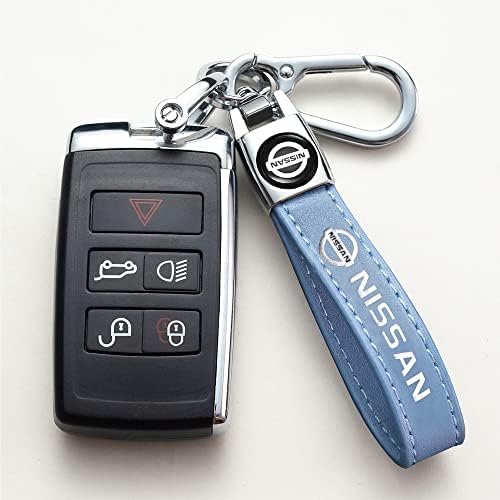 מחזיק מפתחות של מכוניות עור מקוריות לניסן, שרשרת מפתח ניסאן התואמת למפתח רכב מחזיקי מפתח רכבי