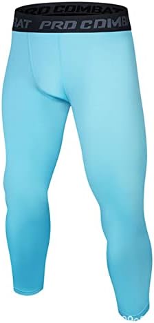 מכנסי דחיסה אתלטי 3/4 של FLDY גברים טייץ 'טייץ' חותלות בסיס ספורט תחתוני שכבת מכנסי אימון