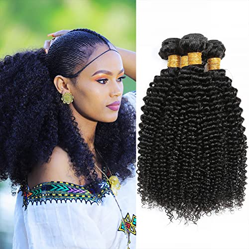 4 יחידות * שקורינה חבשה שיער סגנון הארכת - 4 צרור האתיופית שיער הארכת-4 צרור אריתריאה שיער סגנון