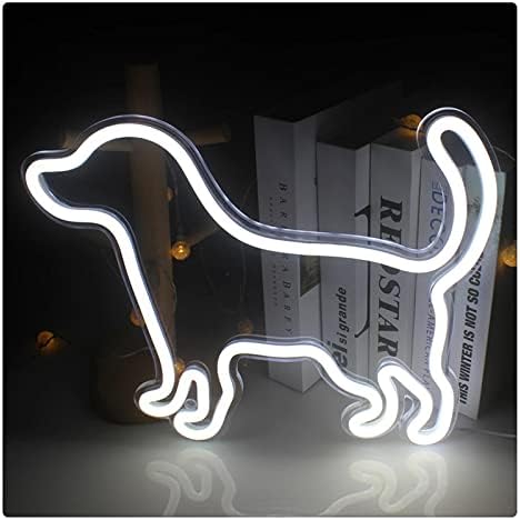 שלט ניאון של יאהי כלב, קיר אמנות תלול תאורה לניאון תאורה לובשת שלט ניאון לבית, בר, חדר ילדים, מסעדה, חג