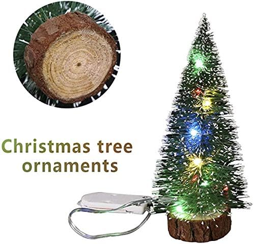 קישוטי עץ חג המולד של GUAGLL 5PCS קישוטי עץ חג המולד מעץ חג המולד קישוטי יצירתי חמודים אבזרי קישוטים עם אור