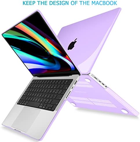 Mektron תואם ל- MacBook Pro 14 אינץ '2021 2023 הדגם החדש ביותר A2442/A2779, מארז פגז קשה של קריסטל