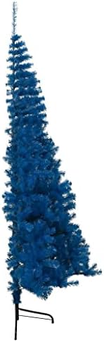 vidaxl חצי חג מולד מלאכותי עם מעמד כחול 70.9 PVC