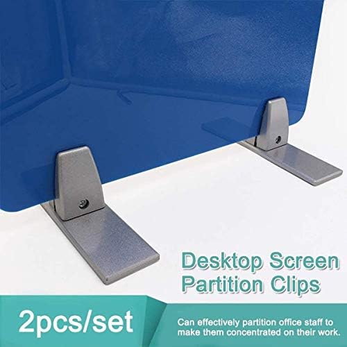מחיצת מסך של Yiwango Clip Clip Divider Stucket Suppet Set Set Stem Clip Clip Aluminum Affice Soffice