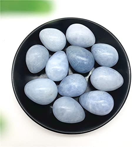 Seewoode AG216 1PC 30-60 ממ טבעי כחול מלוטש כחול סלסטיט קריסטל דגימה אבן בצורת אבן ריפוי עיצוב