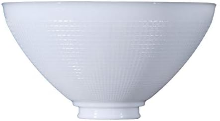 מנורת 10 אינץ קוטר כלומר סגנון לבן אופל זכוכית רפלקטור צל עם ופל דפוס זכוכית עבור רצפת מנורות מוגול שקעים