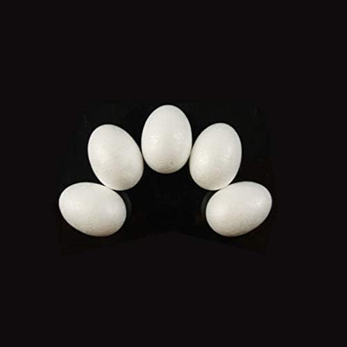 עיצוב חג המולד של Magiclulu 10 PCS ביצה קצף מלאכה 2.75 ביצה קצף לבן ביצה קטנה בגדלים מגוונים ביצה סטירופום למלאכות