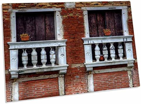 3 רוז ונציאני חלונות ומרפסות של ונציה, איטליה-משטח שולחן מקום מחצלות
