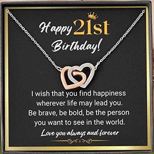 לוטוס-מתנות יום הולדת 21 עבורה - שרשרת לב משולבת רעיונות למתנות יום הולדת בת 21 עבורה, בנות אחיות